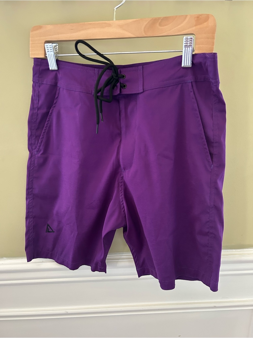 Men's Purple Board Shorts with Subtle Logo